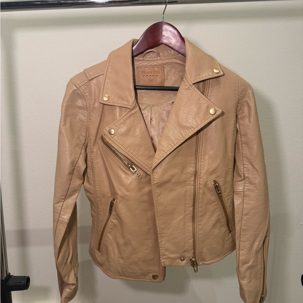 Blank NYC Tan Leather Jacket